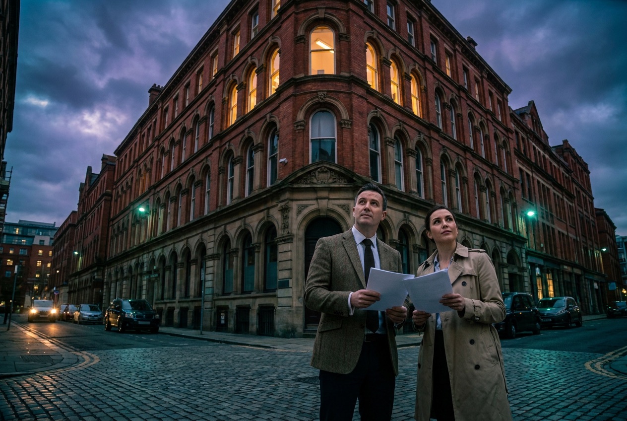 Commercial building managed by landlords and agents